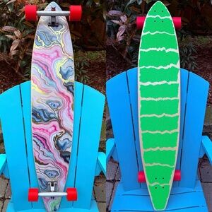 Custom Complete Longboard Skateboard 46.25” X-Caliber Trucks - Goldcoast Wheels